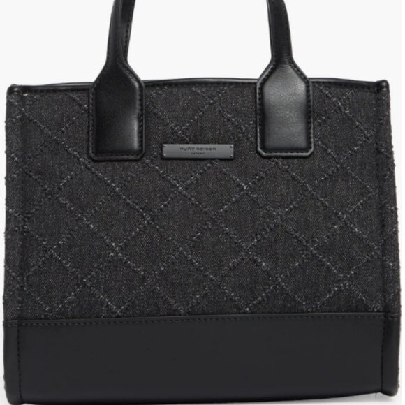 Kurt Geiger Small Tote Black Diamond Pattern - Picture 1 of 5